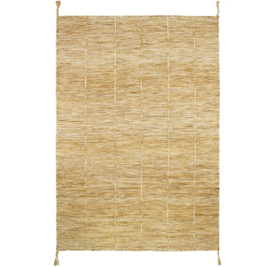 Teppich Davin Braun Wolle 140 cm 200 cm