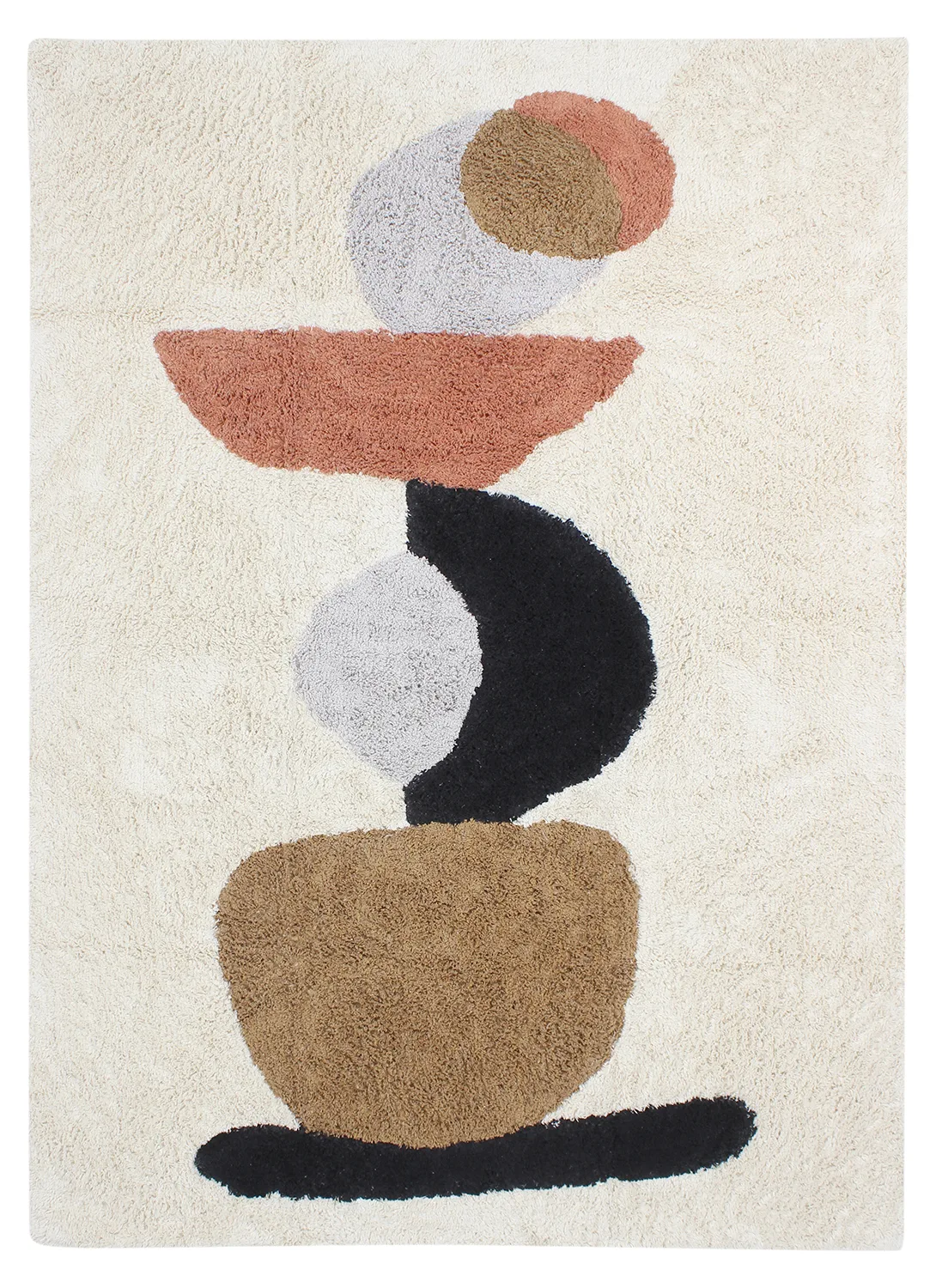 Ryetepper - Mantona Natural Cotton Shaggy (multi) (Størrelse: 200 x 290 cm)