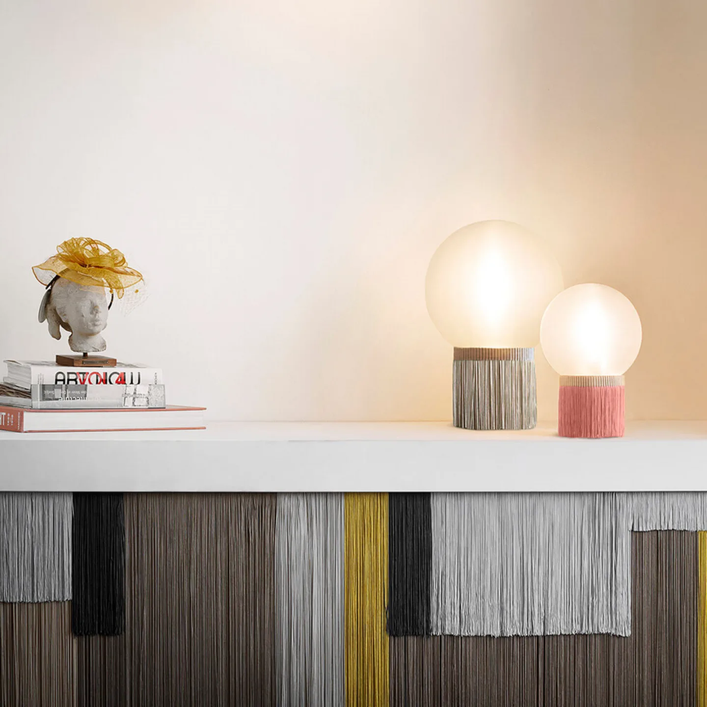 Atmosfera Tischleuchte Medium Anthracite - Slamp - Wohnzimmer - Kunststoff