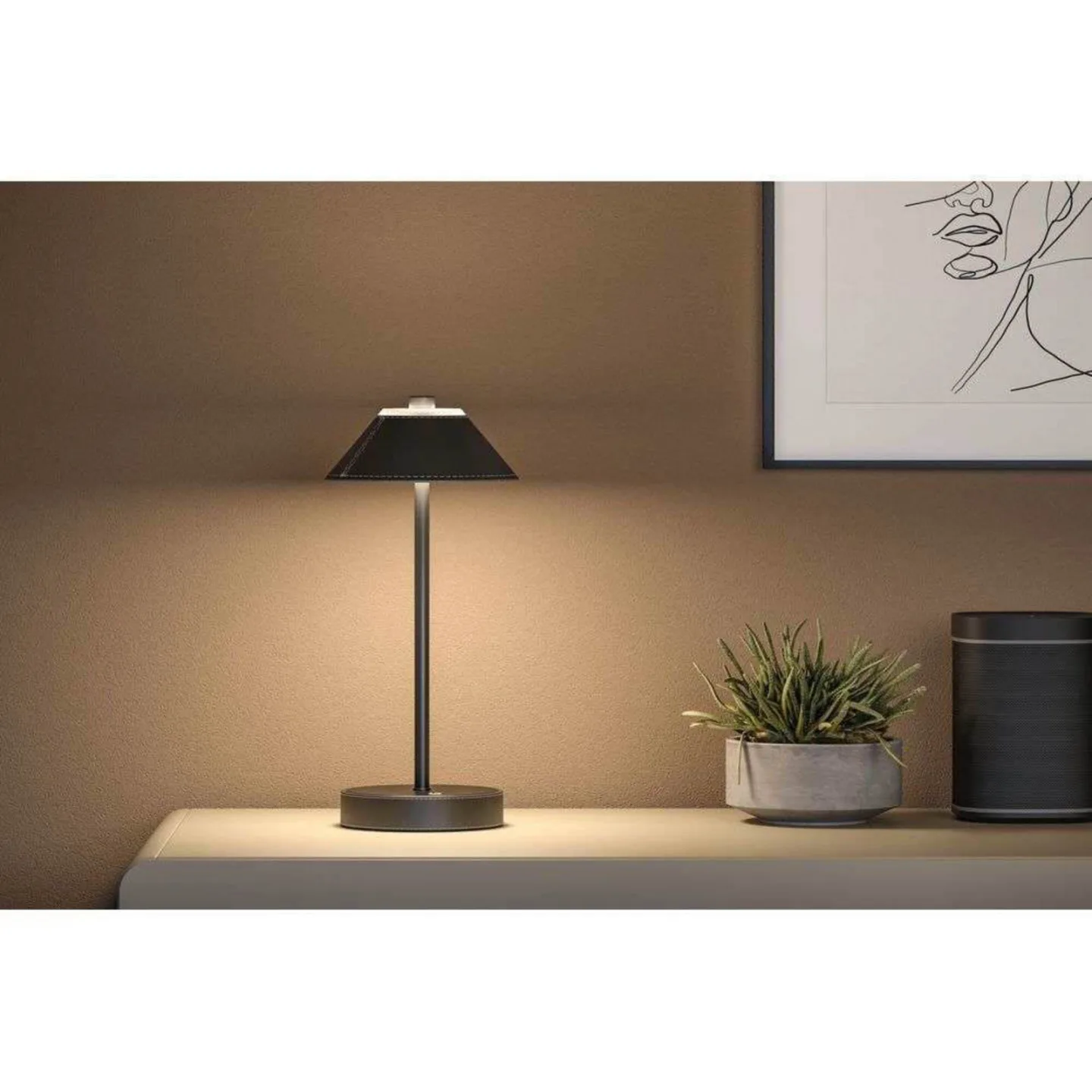 Pellini Portable Tischleuchte Schwarz Up/Down - Paulmann - Wohnzimmer - Modern - Metall - Einflammig