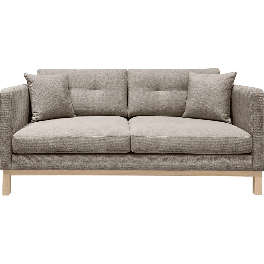 Sofa Woody Ohne Stoff hellgrau B 174 T 89 cm