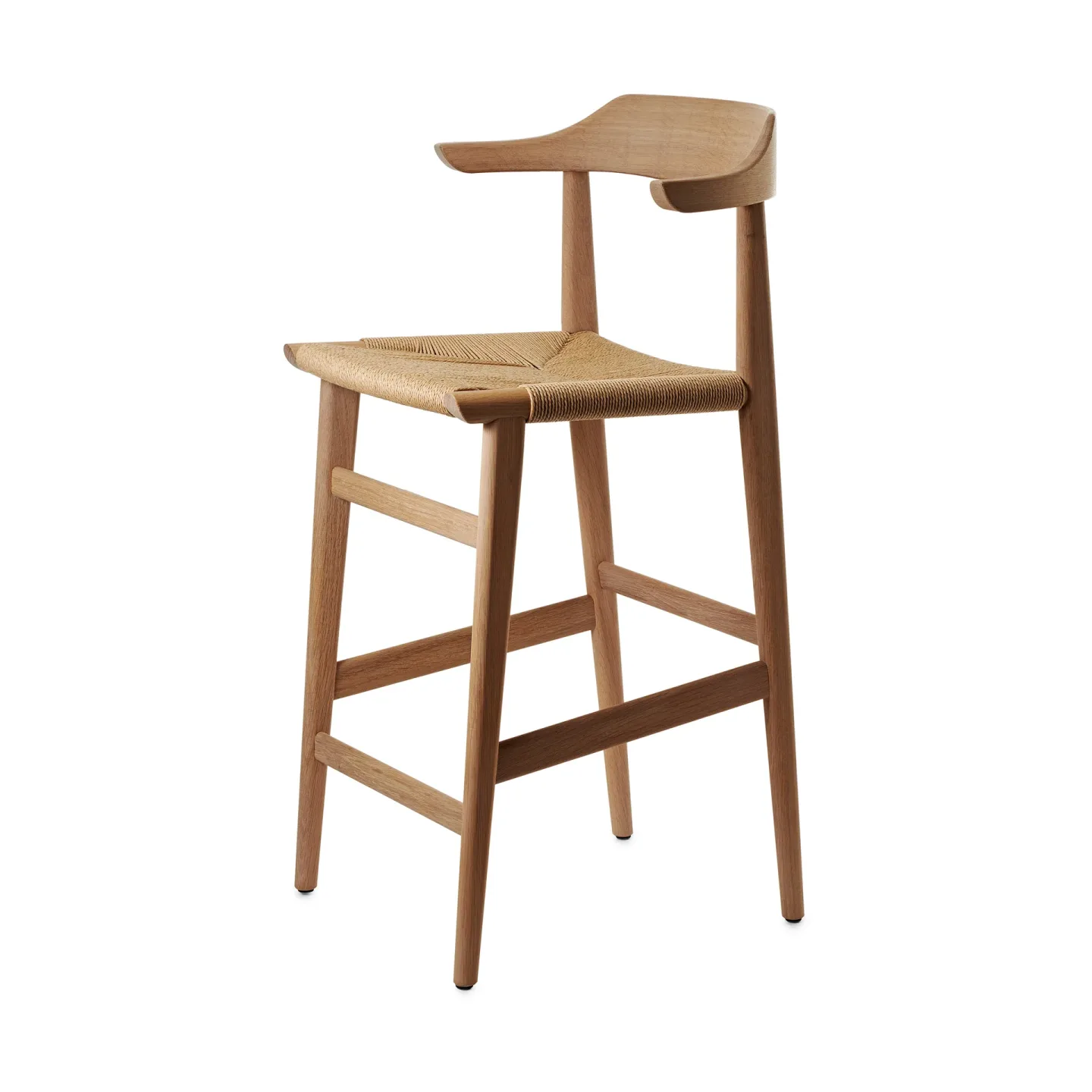 Gärsnäs Hedda barstol Ek natural monocoating-papperssnöre natur