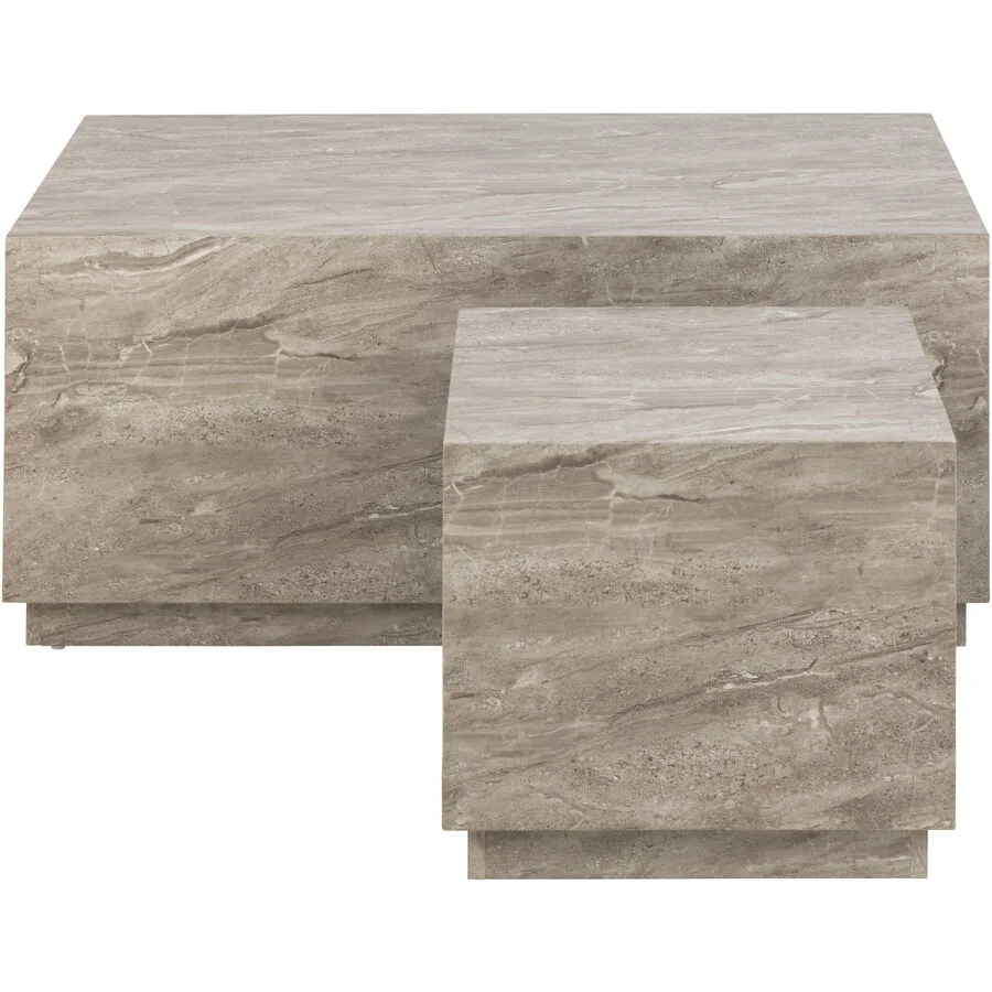 Salontisch Coleman graubeige MDF B 100 T 60 cm