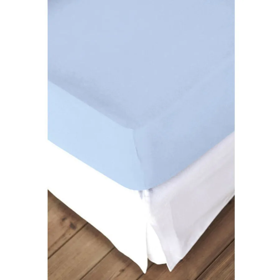 Living Home Fixleintuch Mako ciel Baumwolle 140 x 200 cm
