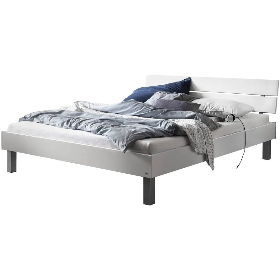 Hasena Bett Junka Weiss MDF 100 x 200 cm