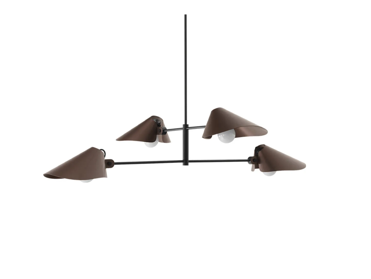 Bonnet SC93 Kronleuchter Bronzed/Schwarz - &Tradition - Esszimmer - Modern - Aluminium - Mehrflammig