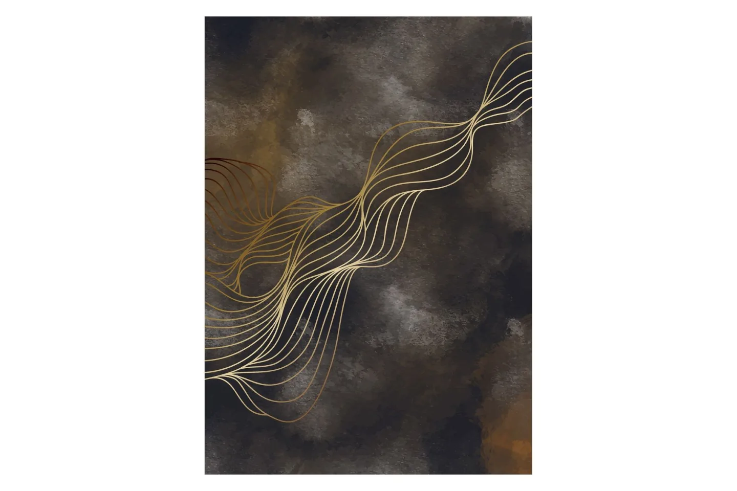 Poster Wave 21x30 cm - Flerfärgad