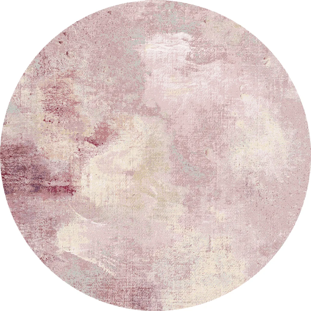 Rundt teppe - Mogoro (rosa) (Størrelse: Ø 160 cm)