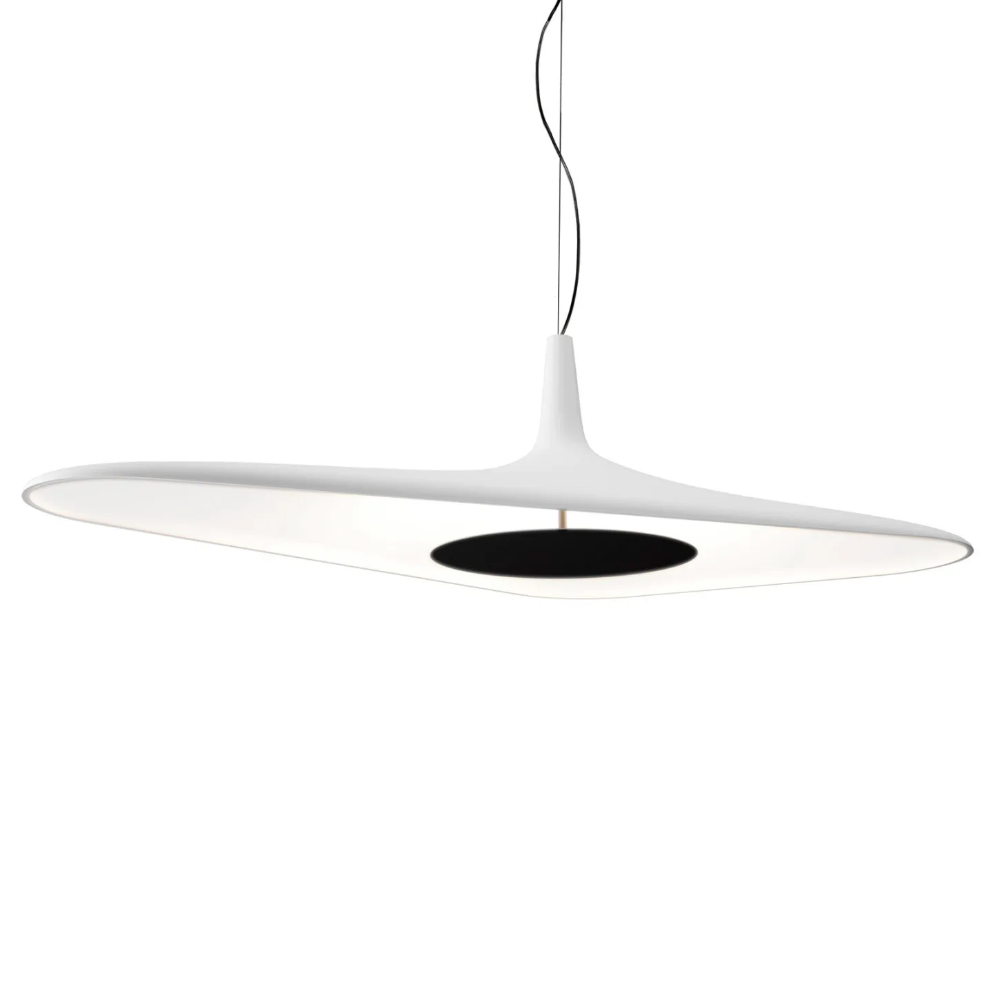 Soleil Noir Pendelleuchte 35 Weiß - Luceplan - Wohnzimmer - Design - Kunststoff - Einflammig