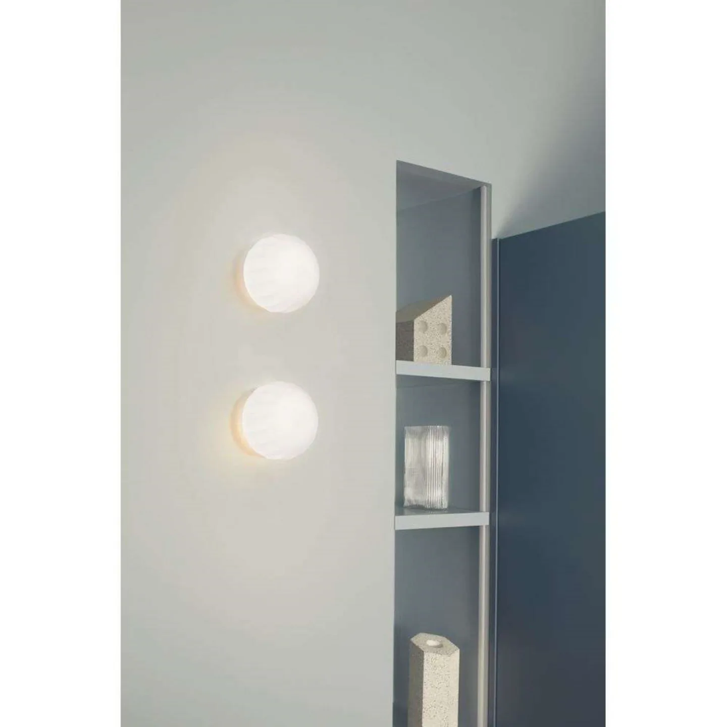 Lita Loftlampe/Væglampe Ø18 White - Luceplan - Glas