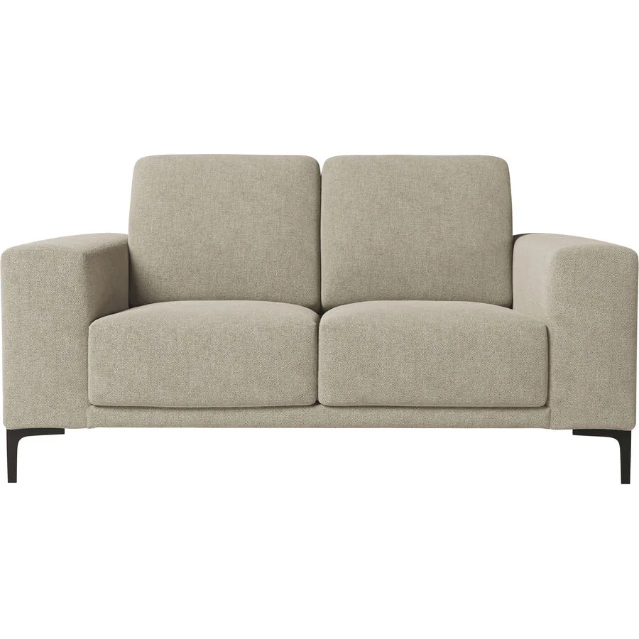 Sofa Bivio Rechts Polyester/Polypropylen beige B 164 T 88 cm