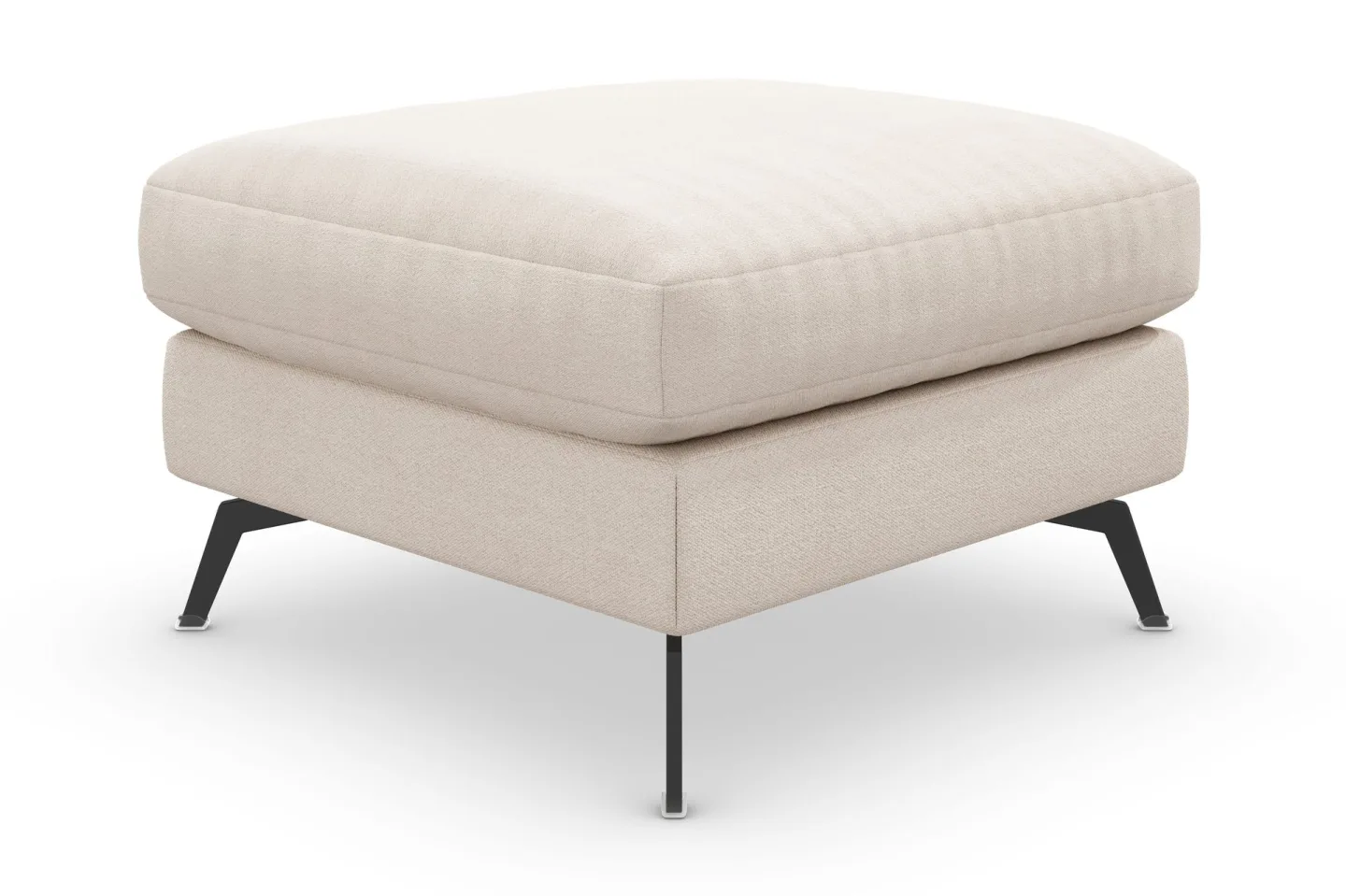 Ocean Lyx Fotpall - Beige/Svart
