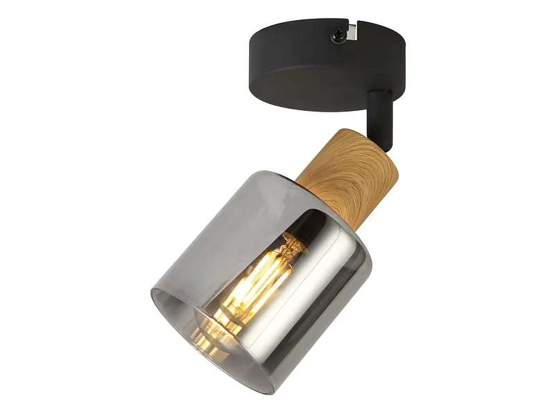 1 Spot GLOW 8cm 25W schwarz