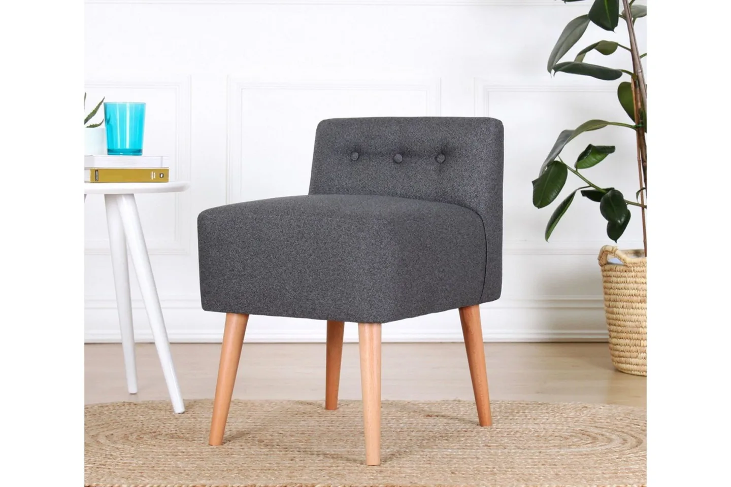 Anaro Sittpuff 43 cm Rektangulär - Grå