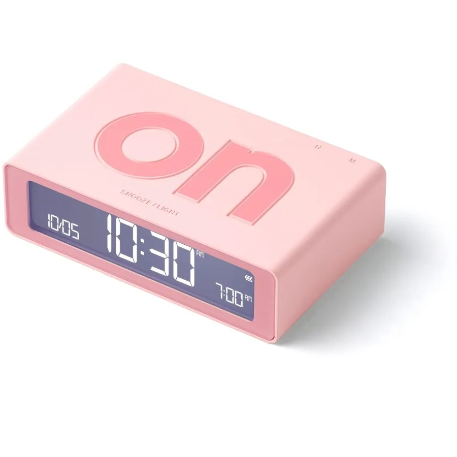 Lexon Wecker Flip pink B 8 cm