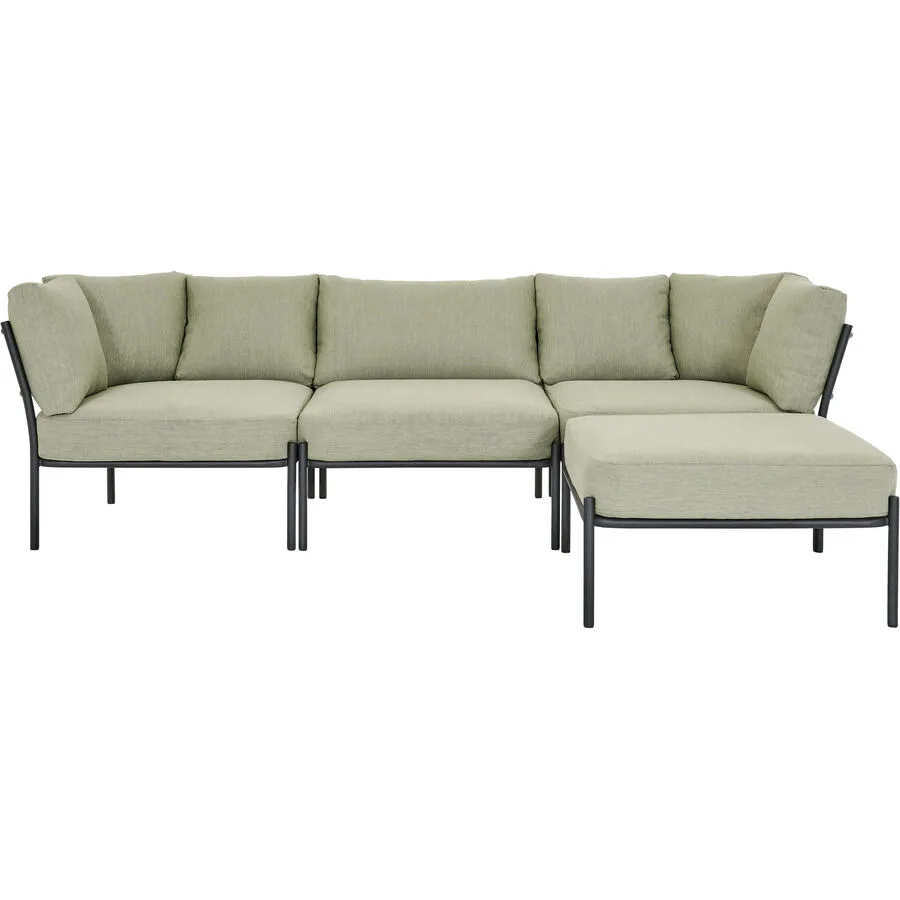 Gartenlounge Viano Grün Stahl T 160 H 66 cm