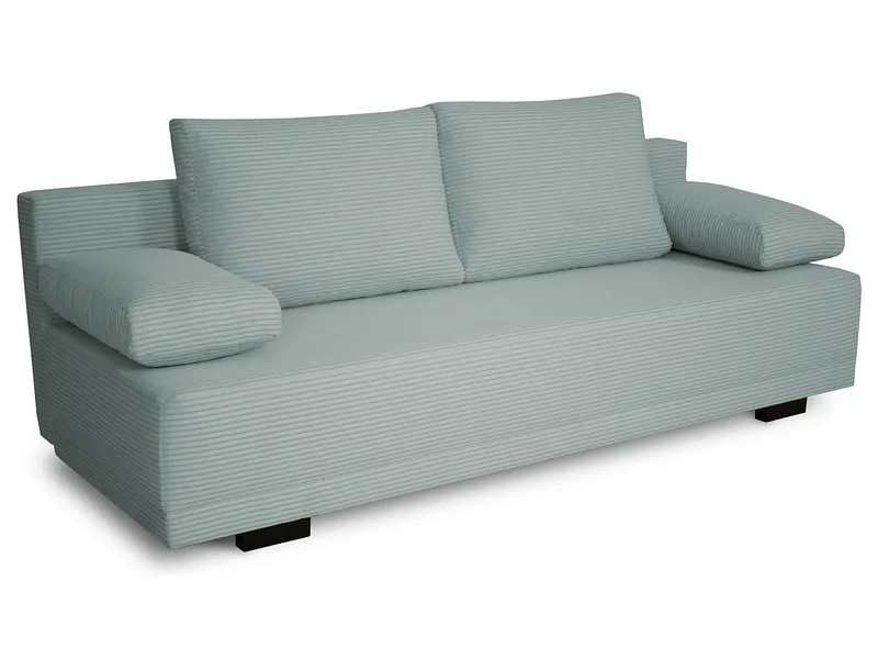 3er Sofa LAURITZ Stoff blau
