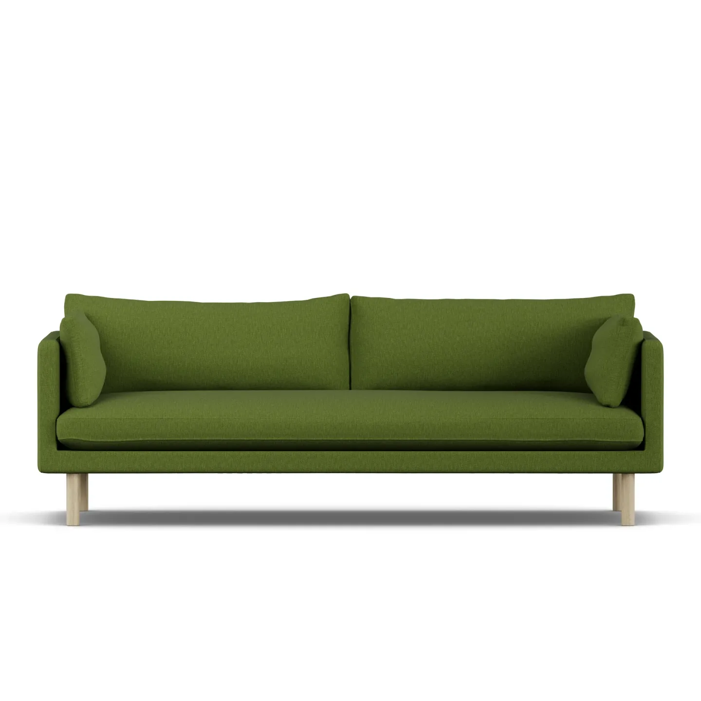 1898 Linnevik Sofa Luiza Green 3975-Eiche weiß geölt, 4-sitzig