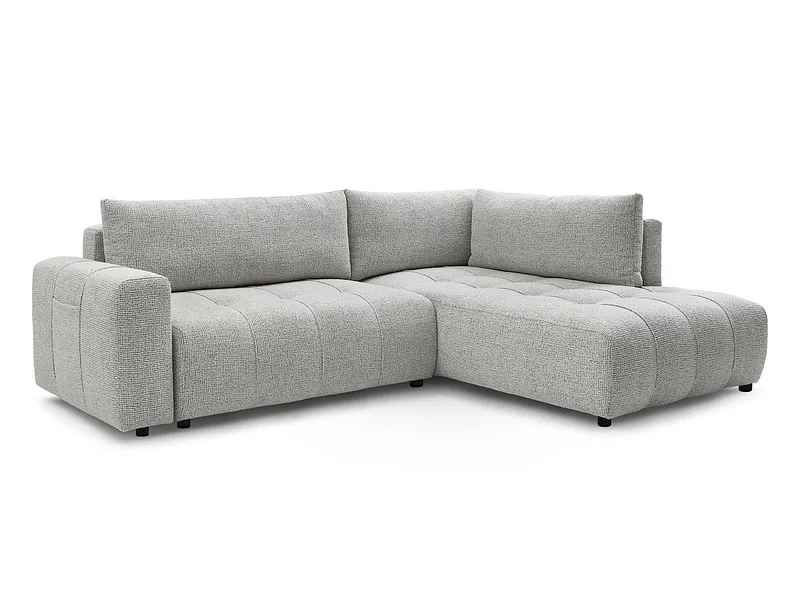 Ecksofa BOBOCHIC ARSENE Stoff chiniert hellgrau