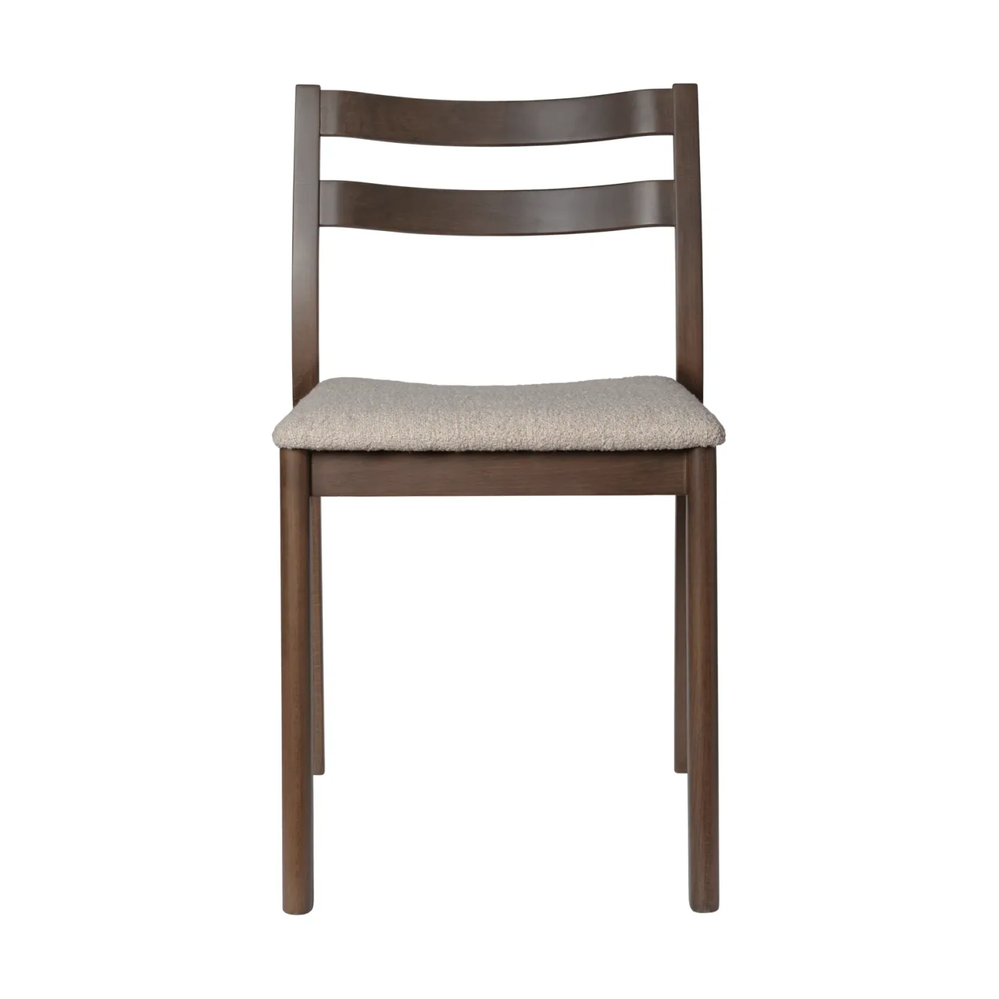 Ferm Living Boda stol Klädd sits soft bouclé, mörkbetsad bok-natural
