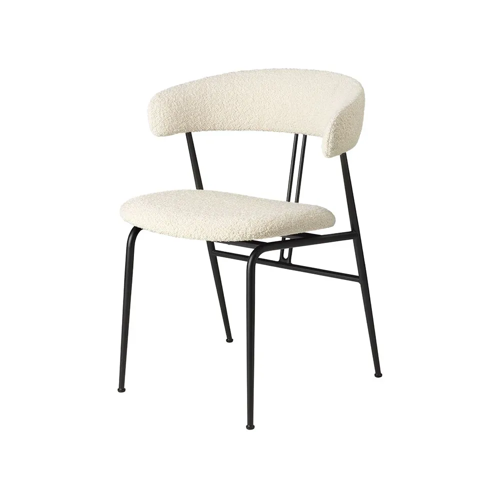 GUBI Violin Stuhl Stoff karakorum 001 Weiß, Textil