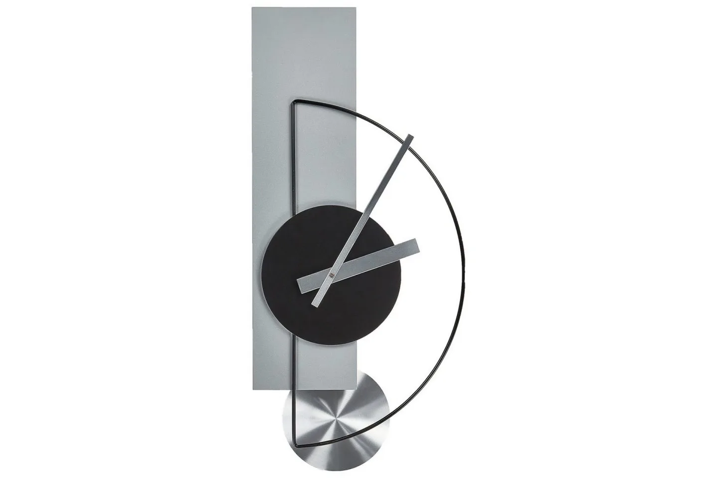 Väggklocka Cevins Grå/svart/silver - Grå/svart/silver