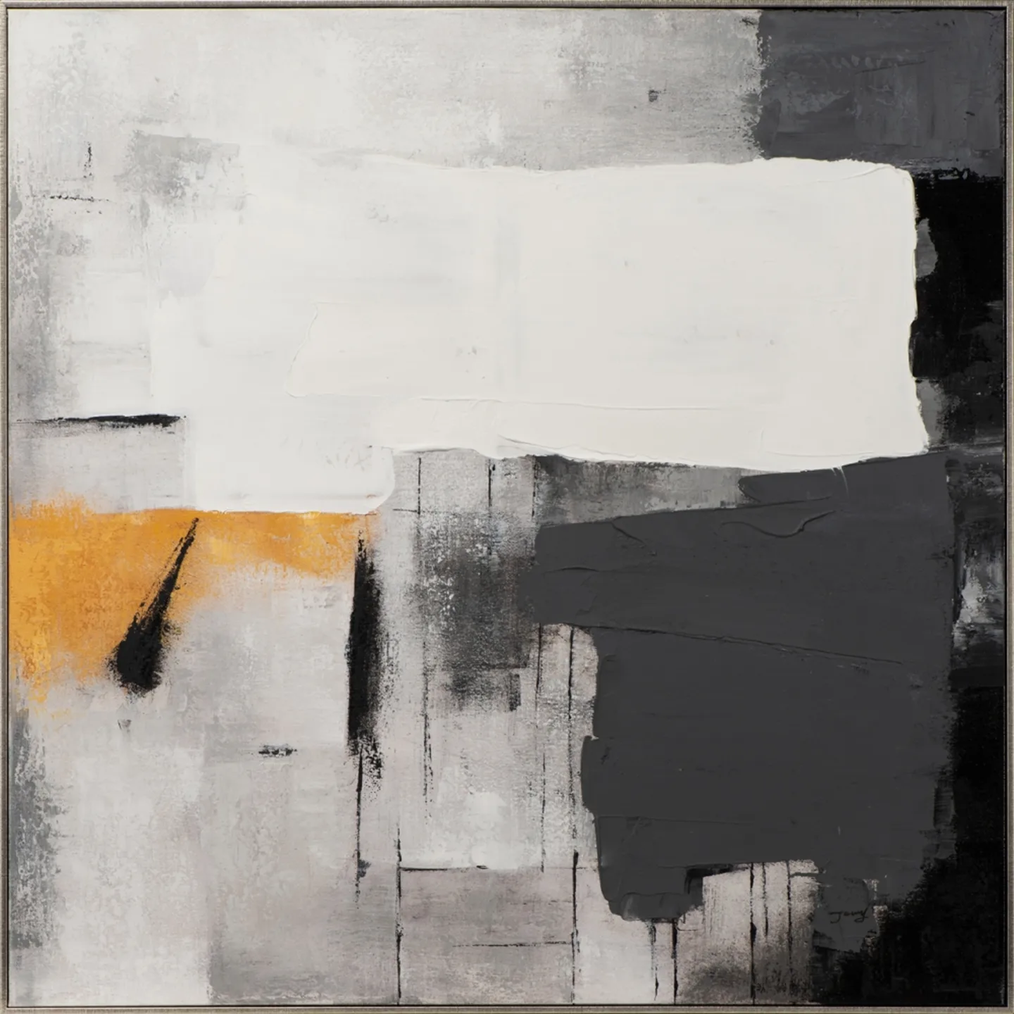 image LAND Bild Big White Brushstroke | Schubiger Möbel