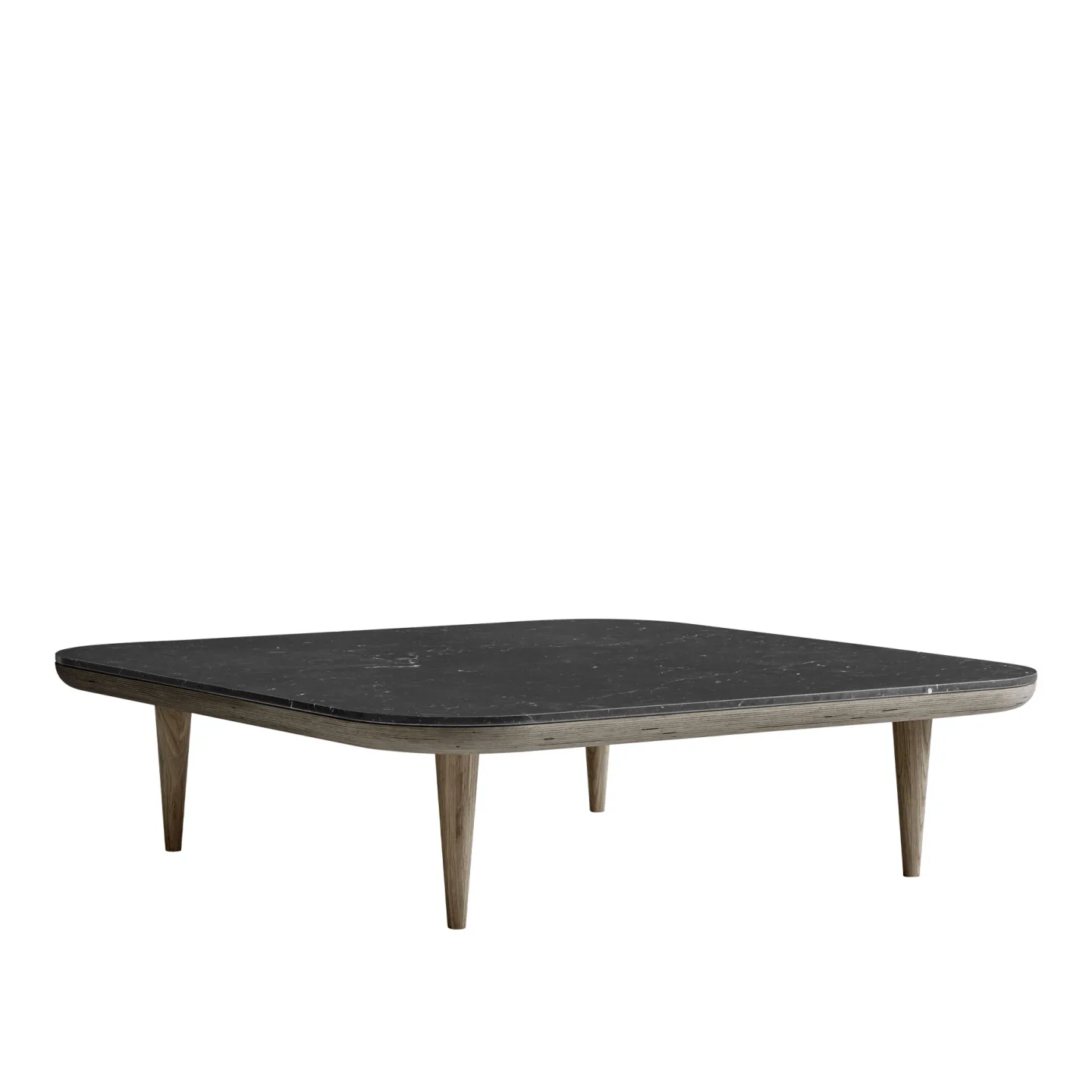 &Tradition - Fly SC11 - Smoked Oiled Oak - Nero Marquina - Soffbord - Space Copenhagen - Svart - Metall/Trä