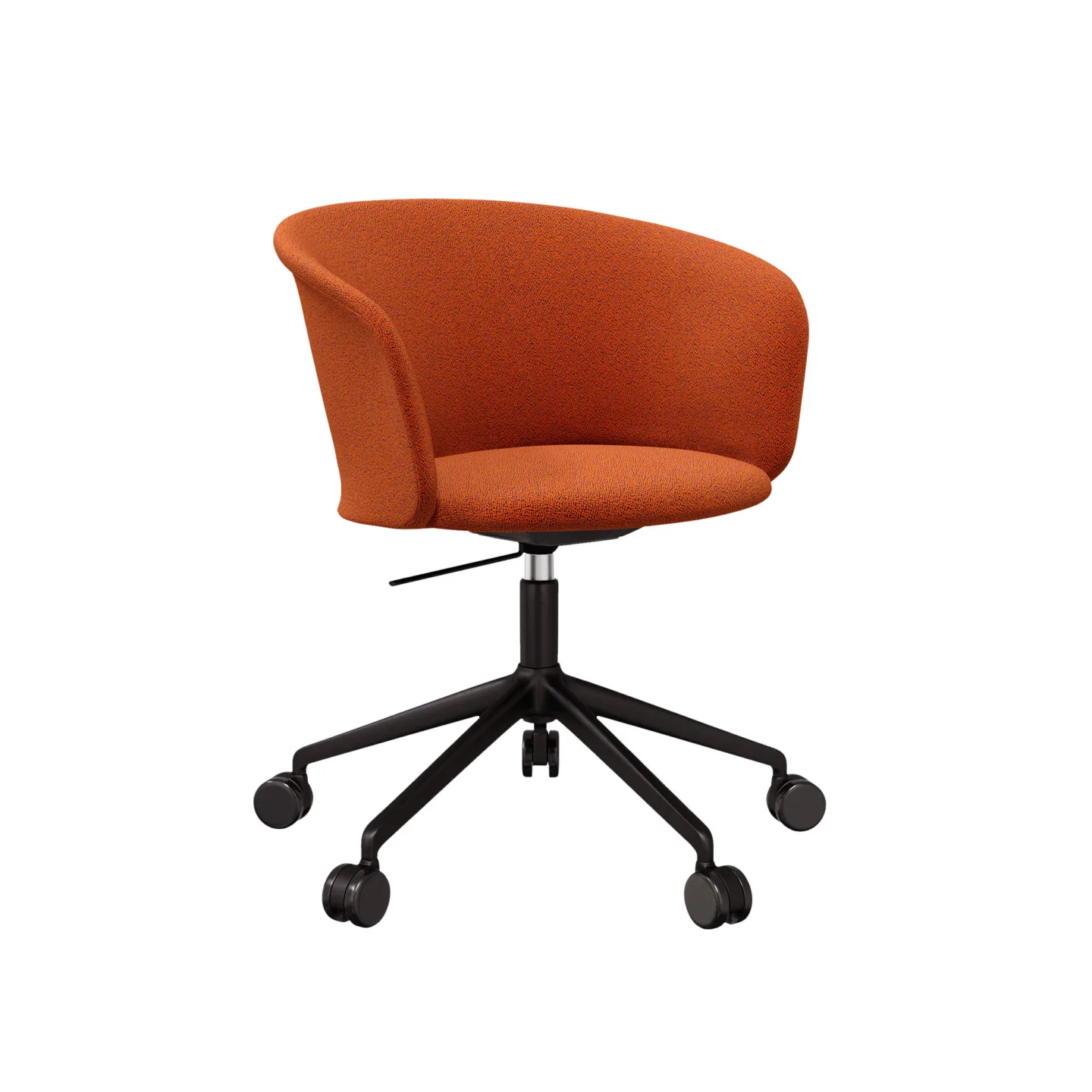 HEM - Kendo Swivel Chair 5-star Castors - Canyon/Black - Kontorsstolar - Sabine Marcelis,LucidiPevere - Orange - Metall/Trä/Skum/Plast/Ull