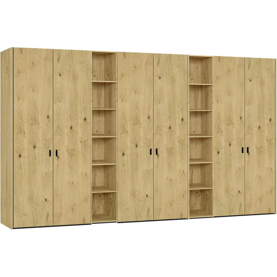 Kleiderschrank Arena Drehtüren eiche Holzwerkstoff B 381.7 cm - Schweizer Möbelhersteller