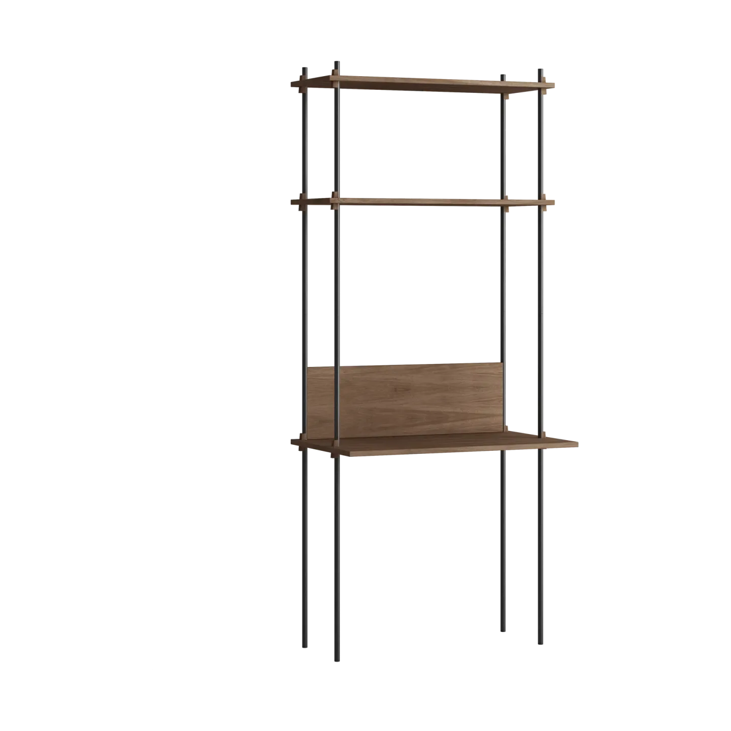 MOEBE Moebe shelving system s.200.1.D Räuchereiche-schwarz
