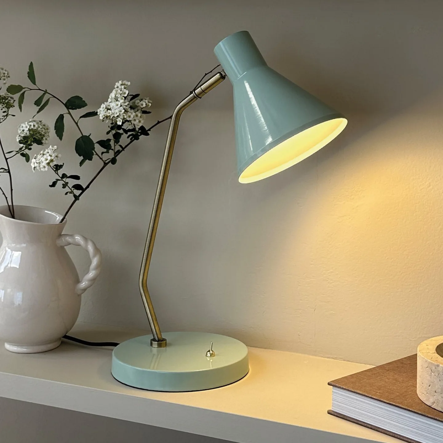 Sleep Tischleuchte Mint - Dyberg Larsen - Wohnzimmer - Design - Metall - Einflammig
