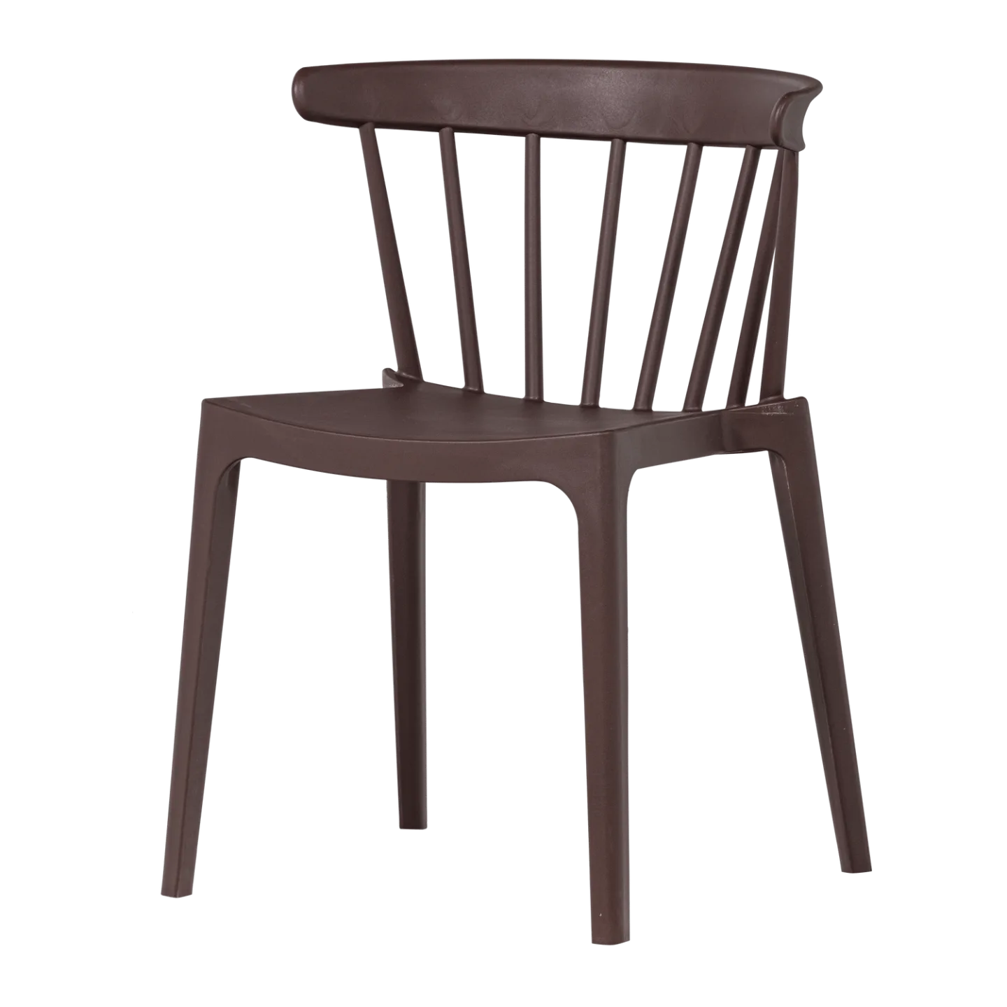 Matstol med ribbor Bliss Utomhus - Lila/Brun