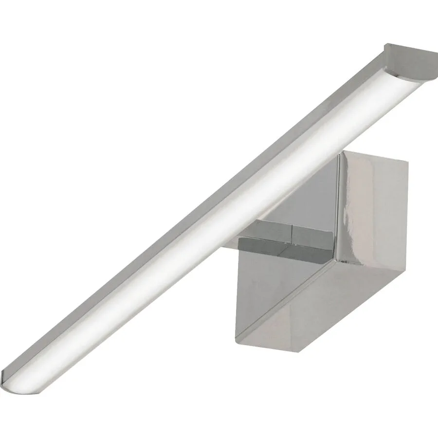 Wandlampe Nuria Grau Metall 50 cm 5.5 cm - Farbe: verchromt - LED - Lichtfarbe: Warmweiss - LED Energiesparlampen