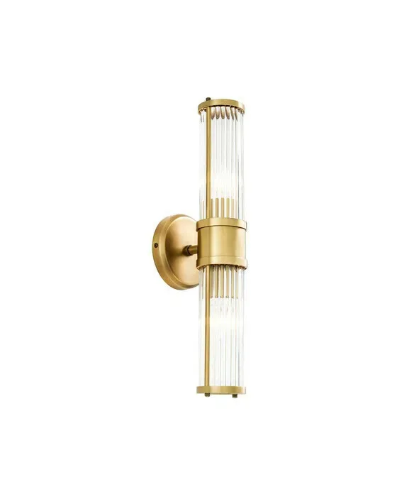 Claridges Wall Lamp Brass Double