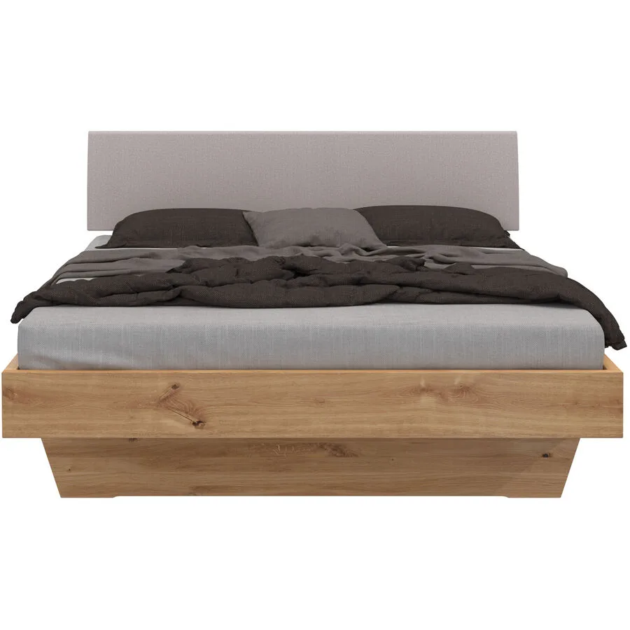Bett Reto Natur Wildeiche Massivholz 160 x 200 cm