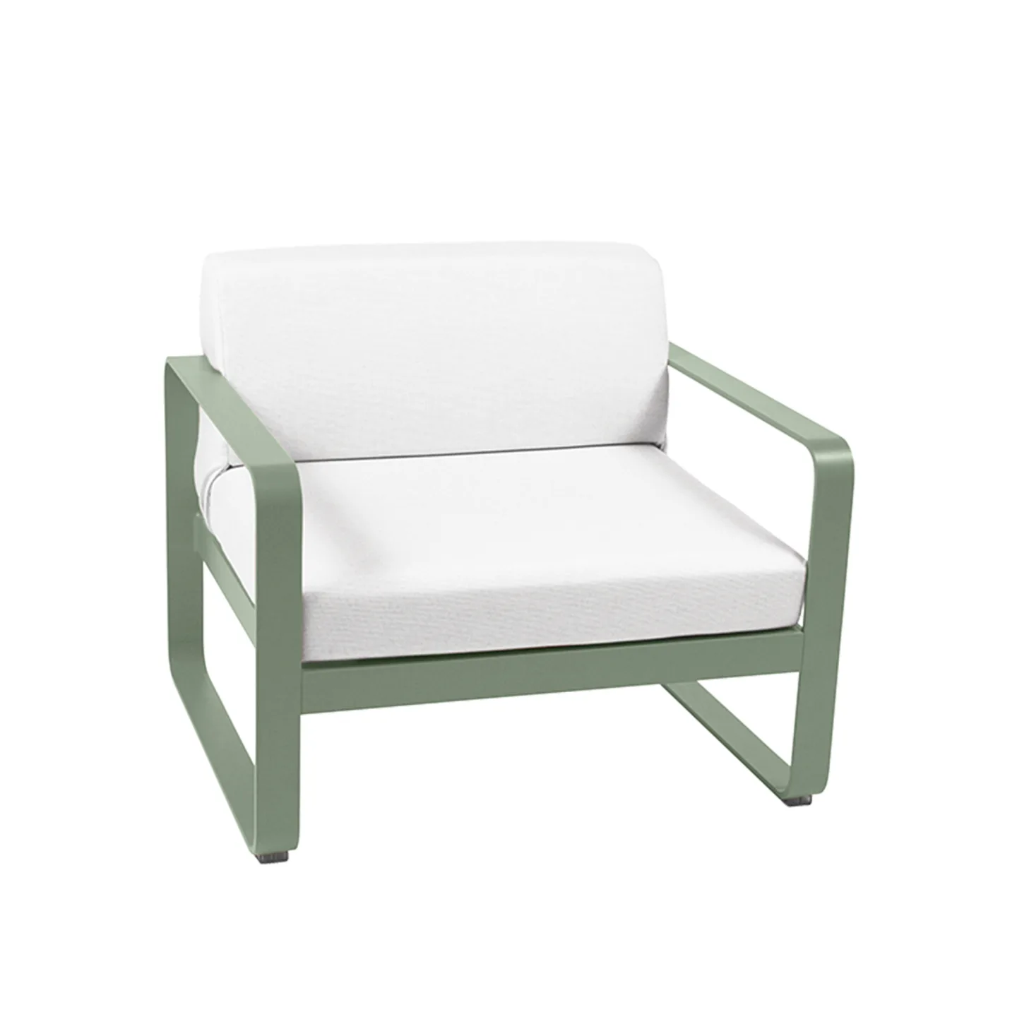 Fermob - Bellevie Armchair Off-White Cushions, Cactus - Fåtöljer utomhus - Pagnon & Pelhaître - Grön - Metall/Plast