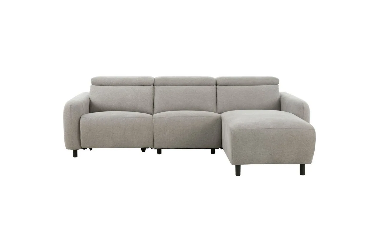 Reclinersoffa med hörn Loft24 Skaane Reclinersoffa 3-sits Grey Right-faced Manchester -