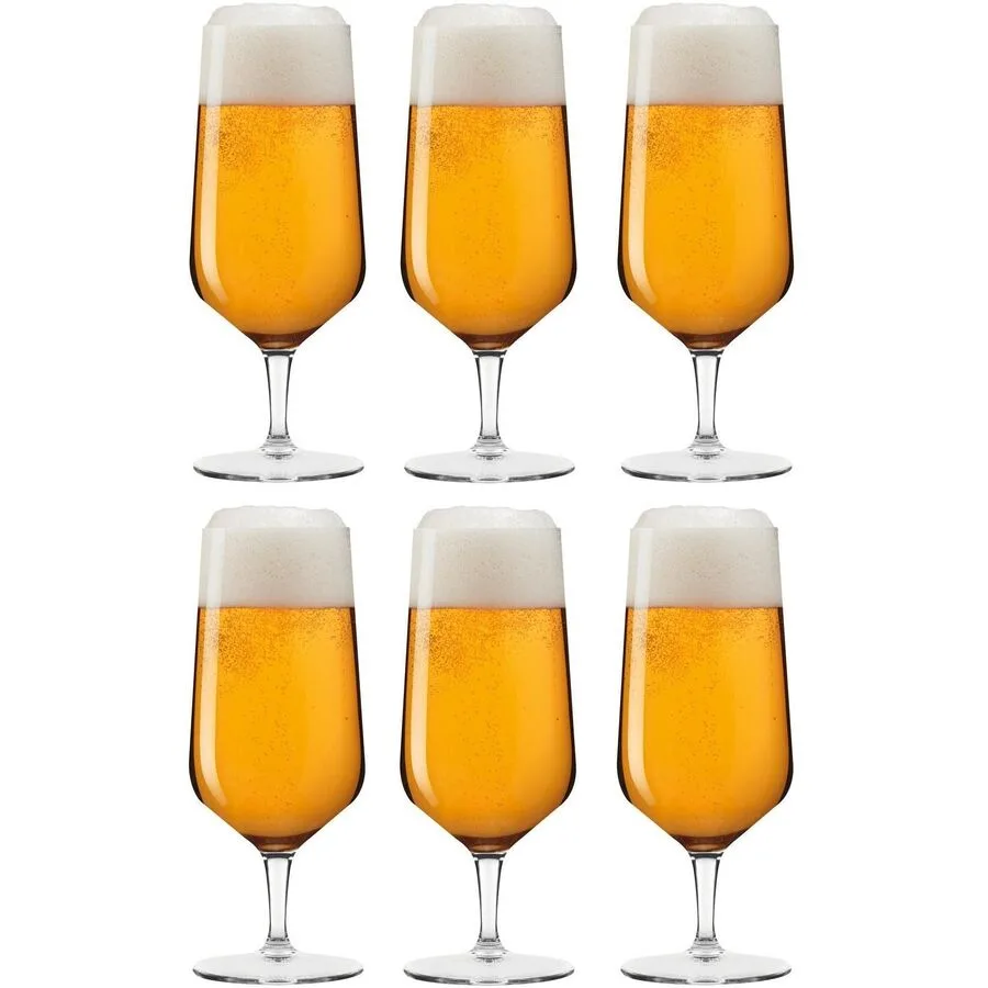 Biergläser-Set Leonardo transparent Glas 330 ml