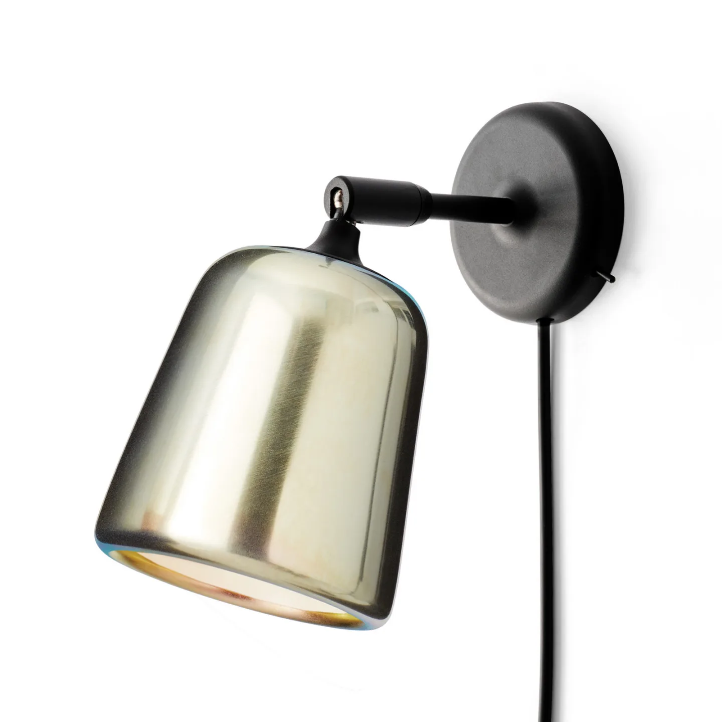 Material Væglampe Yellow Steel - New Works Material The Originals - Stue - Design - Metal - Med én lyskilde