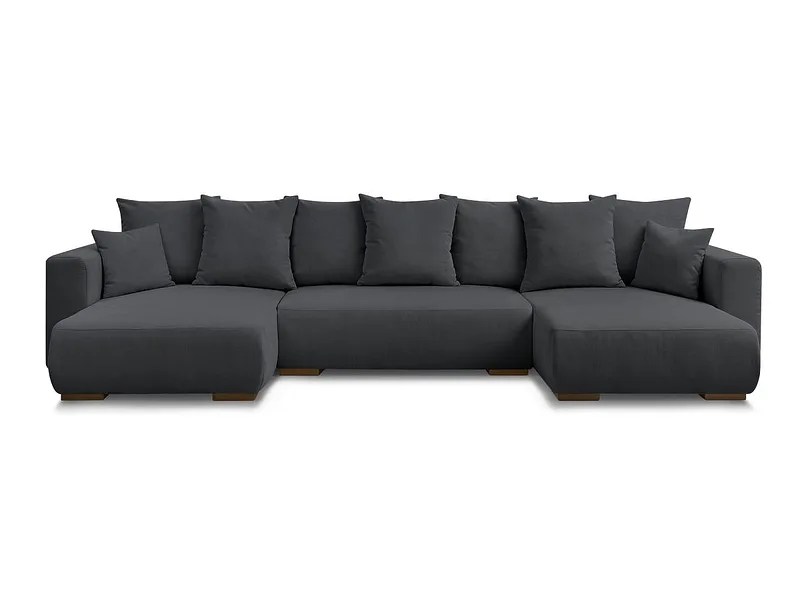 Wohnlandschaft BOBOCHIC SIDONIE Cord-Stoff schwarz
