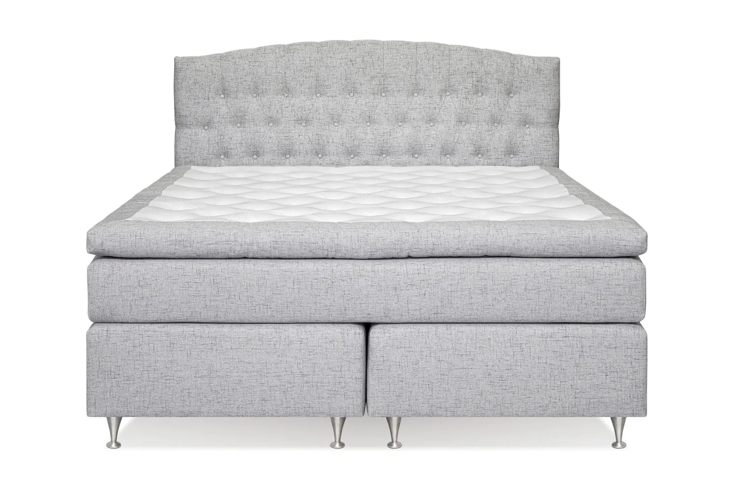 Belda Kontinentalsäng 180x200Fast/Medium - Ljusgrå