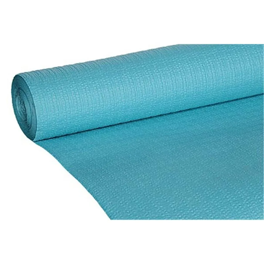 Cosy & Trendy Tischdecke Waffle türkis Papier Rechteckig B 118 T 118 cm
