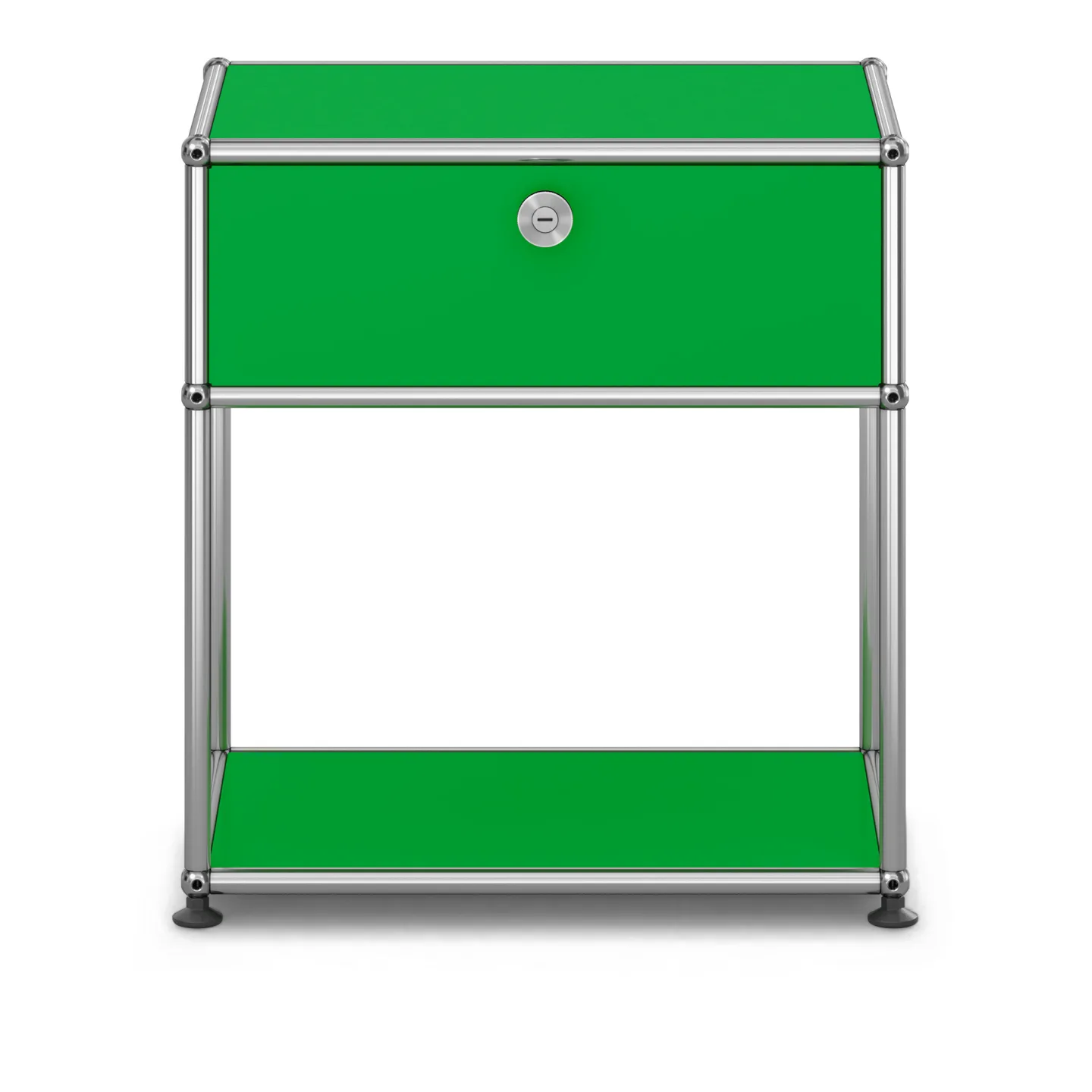 USM - USM Haller Bedside Table M54 USM Green - Sängbord - Fritz Haller & Paul Schärer - Grön - Metall