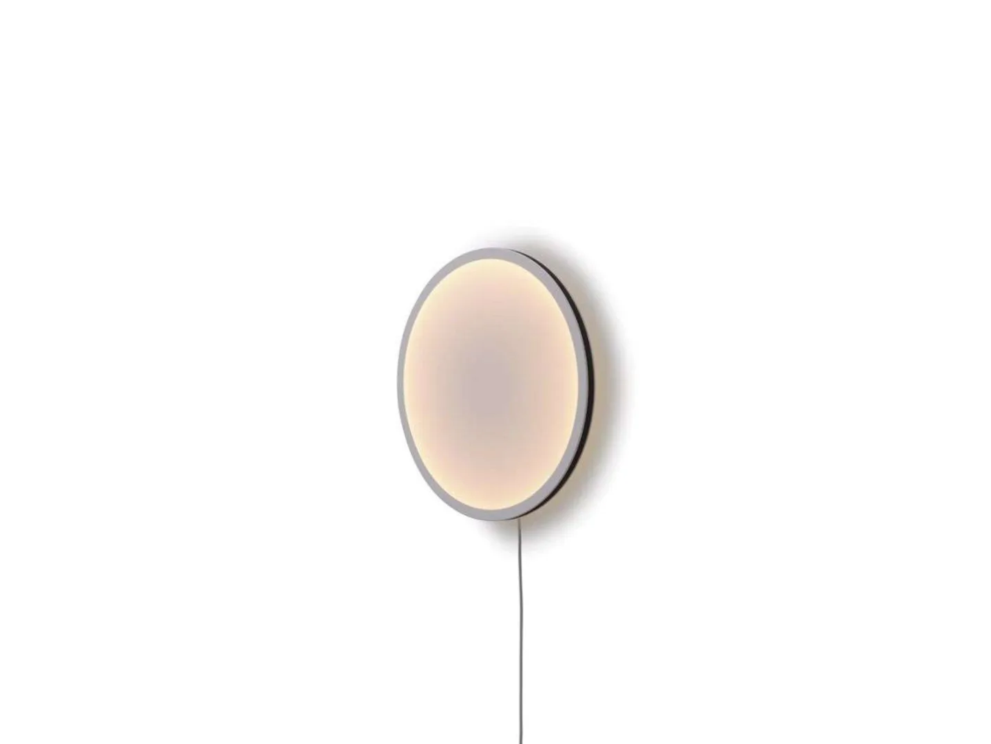Calm Wandleuchte Ø50 Touch Dim White/Black - Muuto - Wohnzimmer - Aluminium