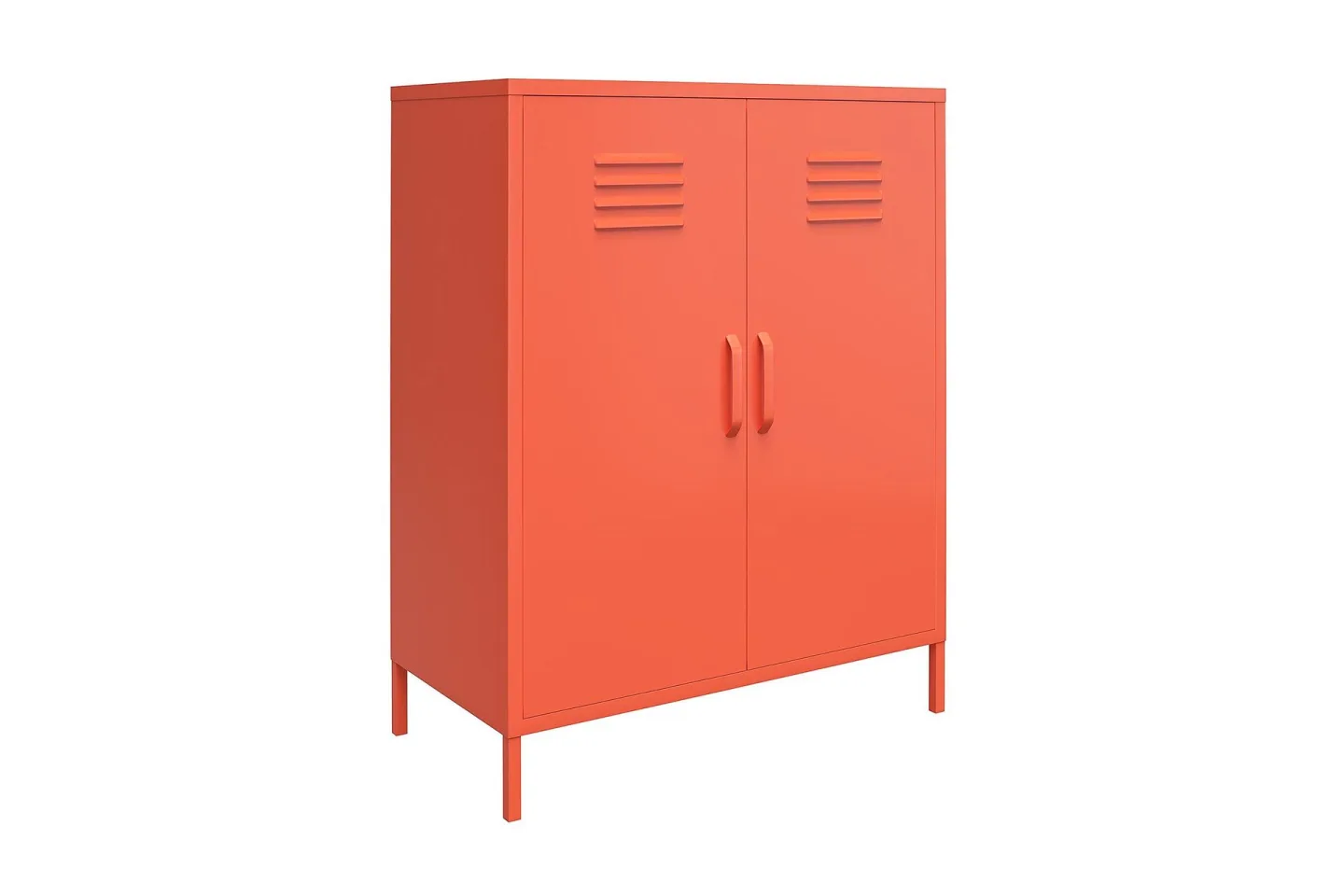 Cache Förvaringsskåp 80x40 cm 2 Dörrar Orange - Novogratz