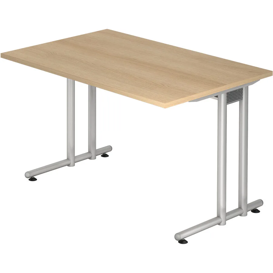 Schreibtisch Office eiche Holzwerkstoff B 120 T 80 cm