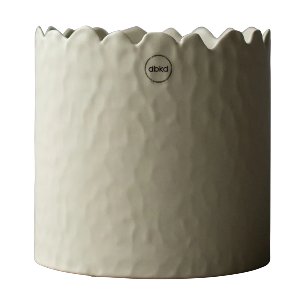 DBKD Flowery Topf Ø16 cm Creme