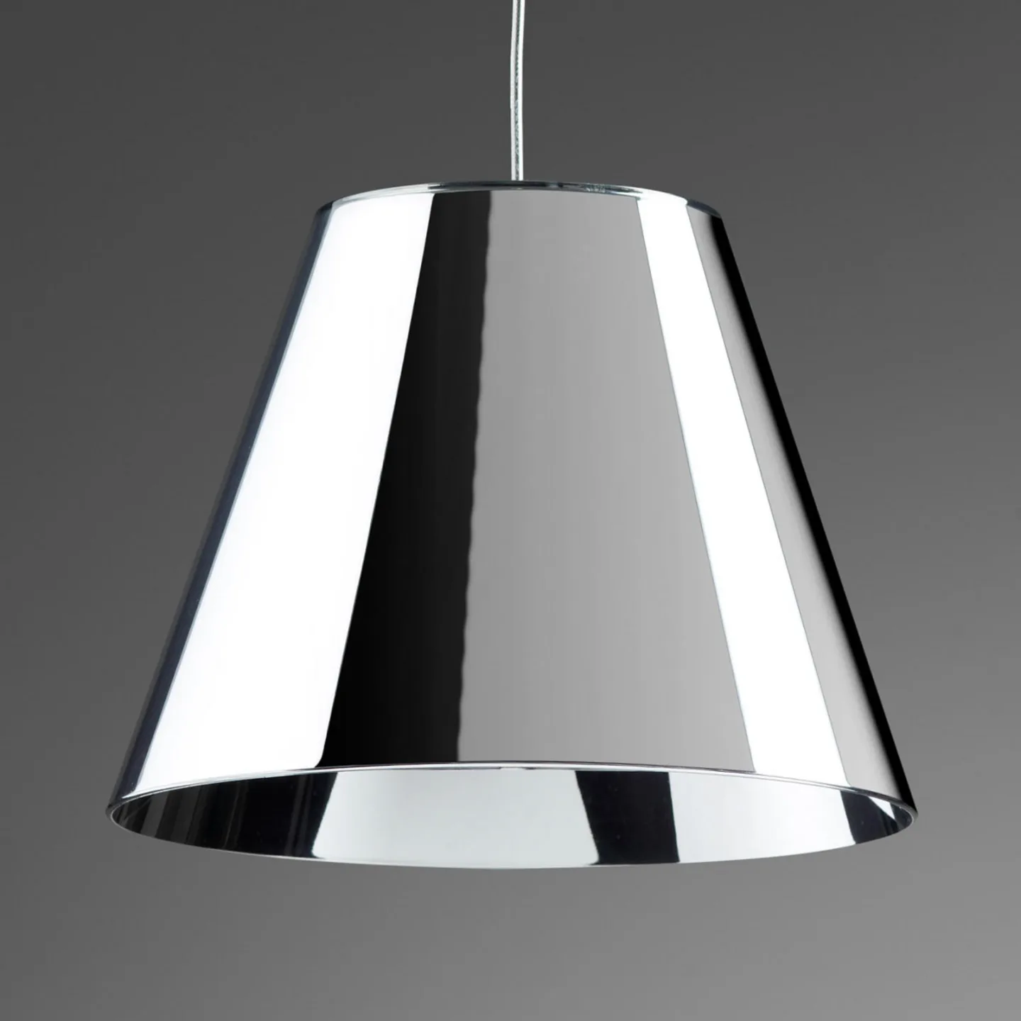 Dina Pendelleuchte Chrom - Rotaliana - Wohnzimmer - Design - Kunststoff - Einflammig