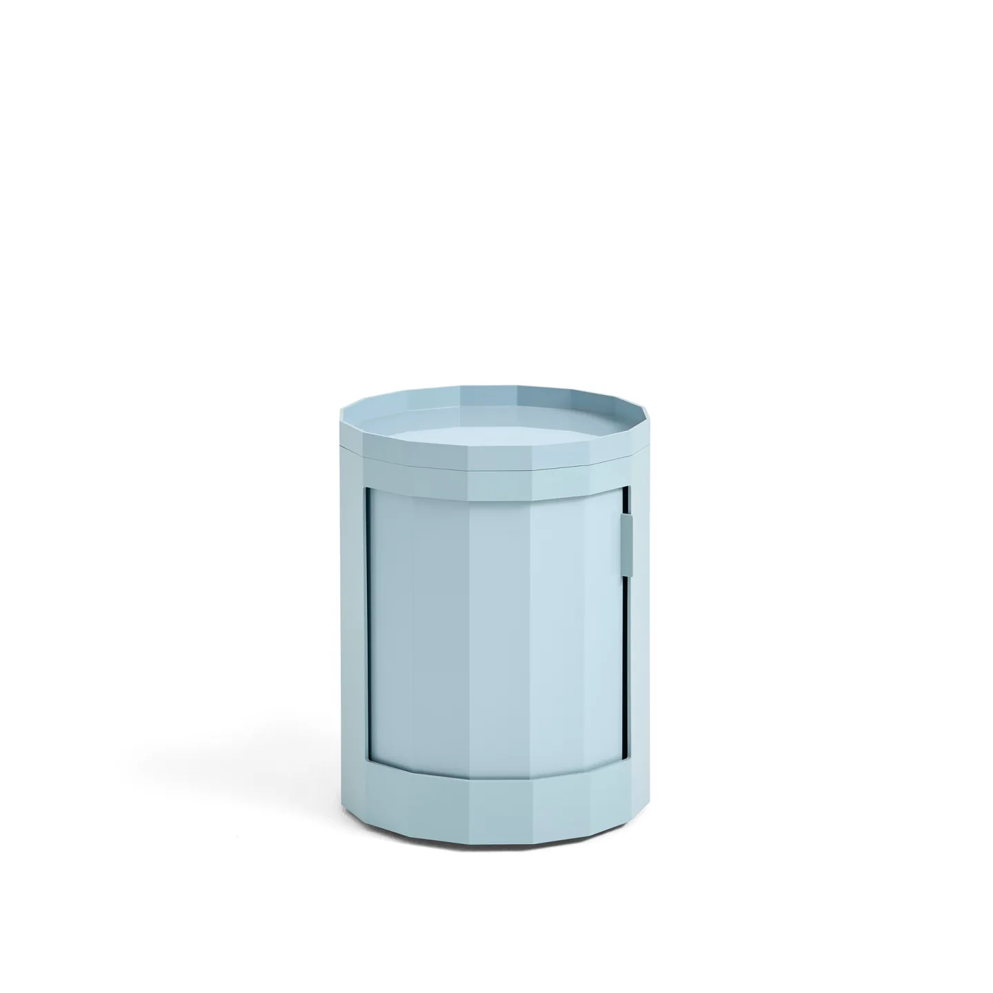 HAY - Facet Cabinet Incl. Feet And Castors Low Misty Blue - Sidobord - Stefan Scholten - Blå - Plast